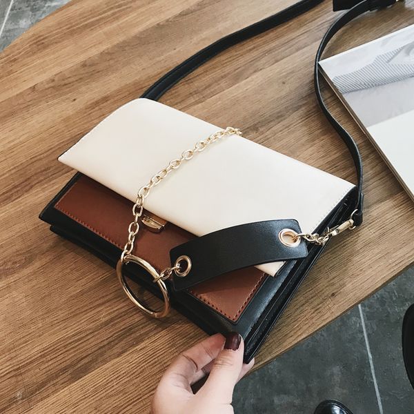 

wild for new handbag women bags shoulder designer bag small texture chic chain envelope fashion messenger pggxs, Red;black