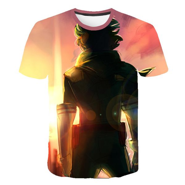 

summer high-quality boku no hero my hero academia yoh asakura midoriya izuku 3d print shirts anime funny humor men clothing