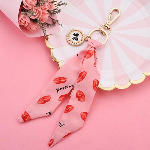 

new scarves key chain exquisite decoration silk tassels keychains for girl women bag charm jewelry acessory eh107b h bbylmw, Slivery;golden