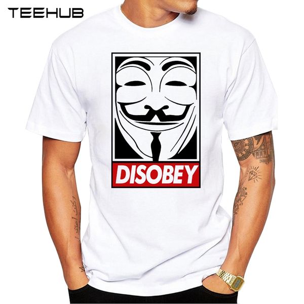 

teehub летняя мода ослушаться дизайн мужчины t-shirt забавный мультфильм printed tee shirt коротким рукавом новизна tops спорта с капюшоном