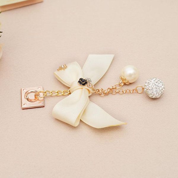 

bowknot keychain bag pendant car ornaments charm for women key chain buckle key ring porte clef eh648 h jlldza, Slivery;golden