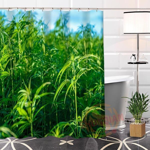 

100% polyester custom plant@1 fabric popular modern shower curtain bathroom with hooks h0223-851