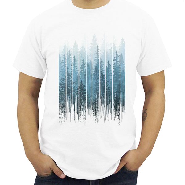 

new arrival fashion grunge dripping turquoise misty forest print sleeve hipster tee streetwear hooded sweatshirt hoodie men t shirt