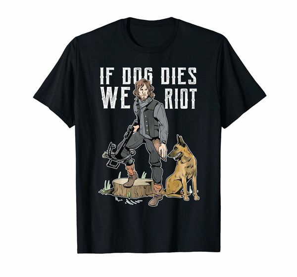 

if dog dies we riot the walking dead daryl dixon summer men fashion short sleeve custom t shirt printing sport hooded sweatshirt hoodie
