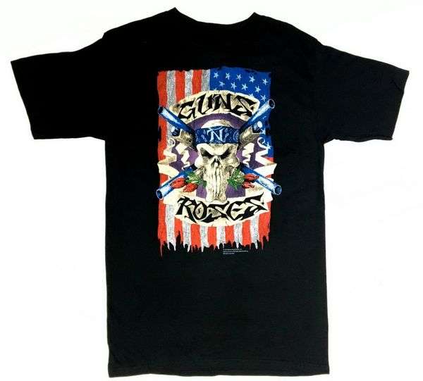 

guns n' roses skull flag t-shirt new licensed & trendy streetwear tee shirt sport hooded sweatshirt hoodie