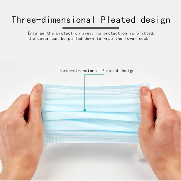 

layer thick 50 protective pieces three of disposable masks with ear hooks suitable for salons home use and c