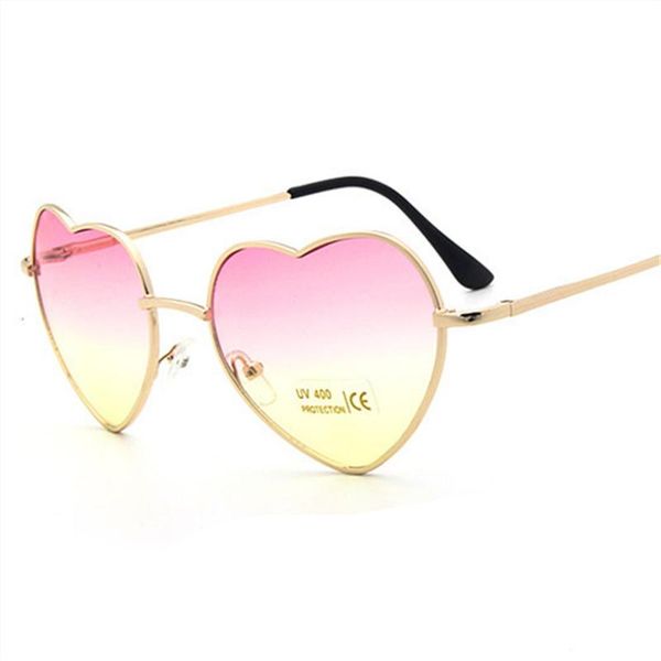 

sunglasses kujuny metal frame love-shaped for women reflective love heart sun glasses fashion women's gold frames eyeglasses, White;black