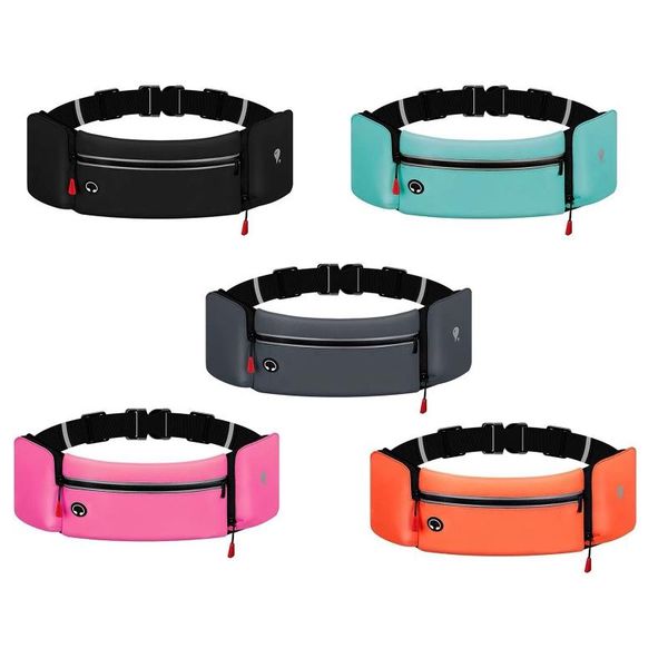 

waterproof running belt fanny pack waist bag phone pouch water bottle holder outdoor camping hiking sport fitness zip pocket