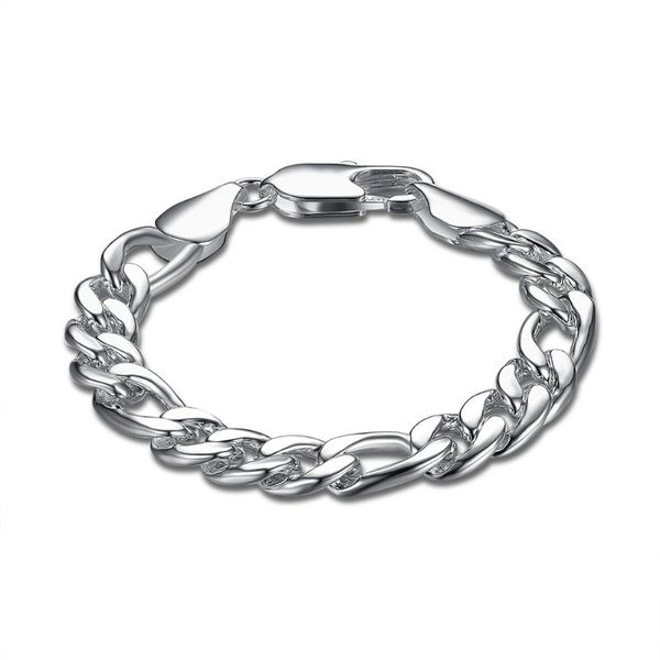 

round silver chain bracelet charm bracelet mens bracelets 2020 snap button jewelry, Black