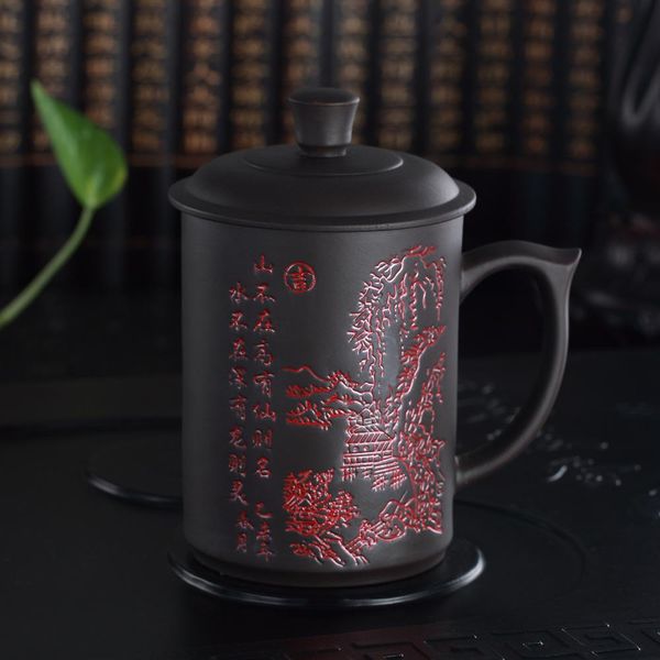 

420ml чай кружки фиолетовый клей pu'er учитель подарки удовлетворением mug рождество mug рождество кружки i028 jlldax mx_home