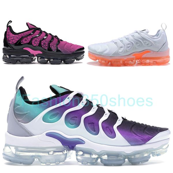 

new triple black team red hyper violet tn plus running shoes mens womens trainers active fuchsia shark grape sneakers size 5-11