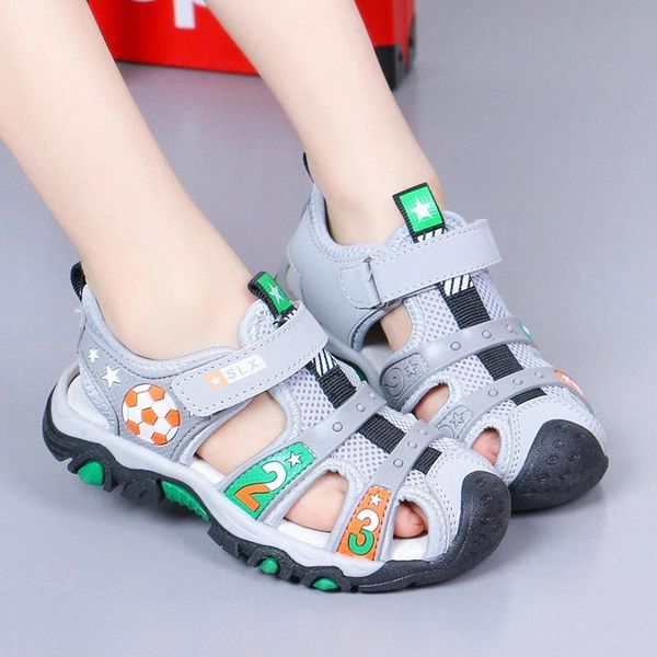 

children sandals fashion baby kids beach shoes sports casual soft bottom non-slip boys & girls summer shoes size 26-36 #be50