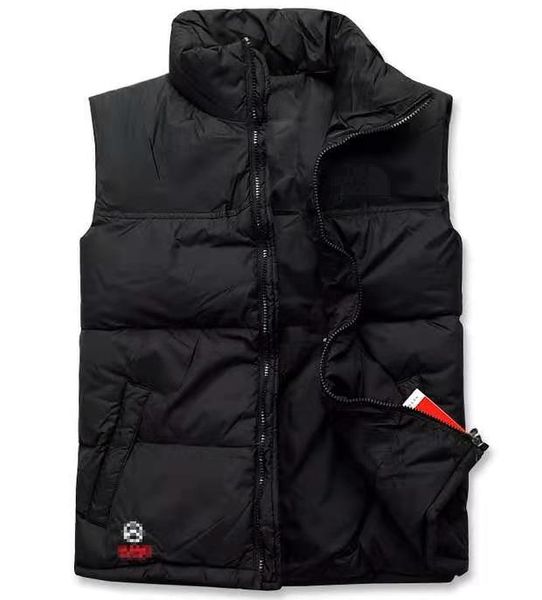 

20ss мужская жилет гусь северо-воротник nord the face weller stent hool зимние пальто на молнии пиджак лицо плюс размер gilet, Black;white