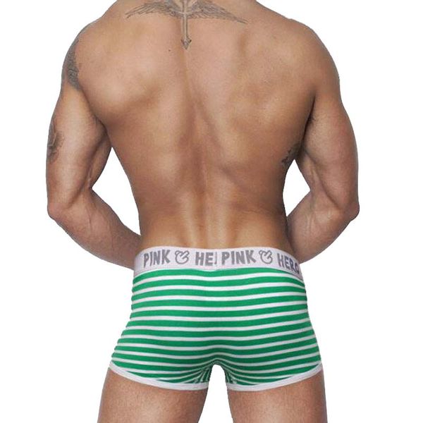 

3pieces/lot men underwear boxers cotton stripe boxer mens underwear brand comfort underpants boxer shorts, Black;white