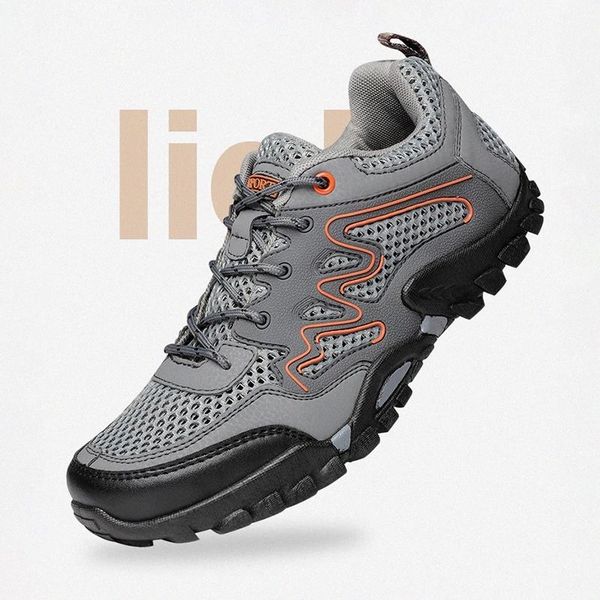 

outdoor sneakers for men rubber soles non-slip lace-up mesh breathable casual shoes men big size 39-46 discount 2% off 3 items #6i2r