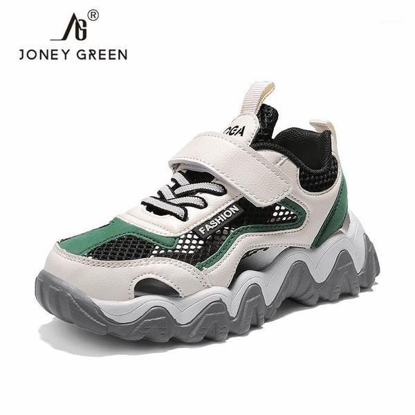 

new 2020 fashion summer kids shoes sneakers boys leisure casual breathable children shoes girls sports chunky sneakers1, Black;red