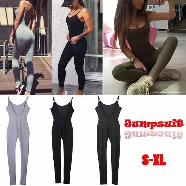 

yoga outfits sports halter backless harness jumpsuit1, White;red