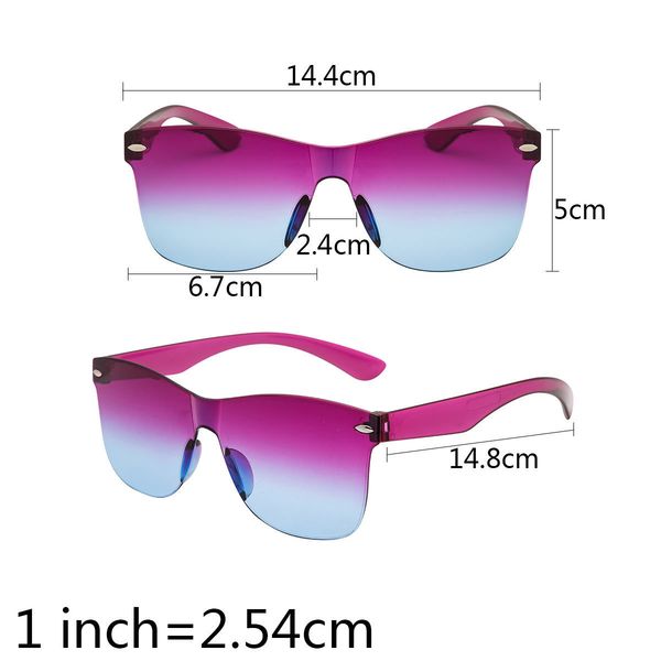 

fashion big cat eye sunglasses for evrfelan women oversized sun glasses female rimless sunglass gradient shades eyewear oculos