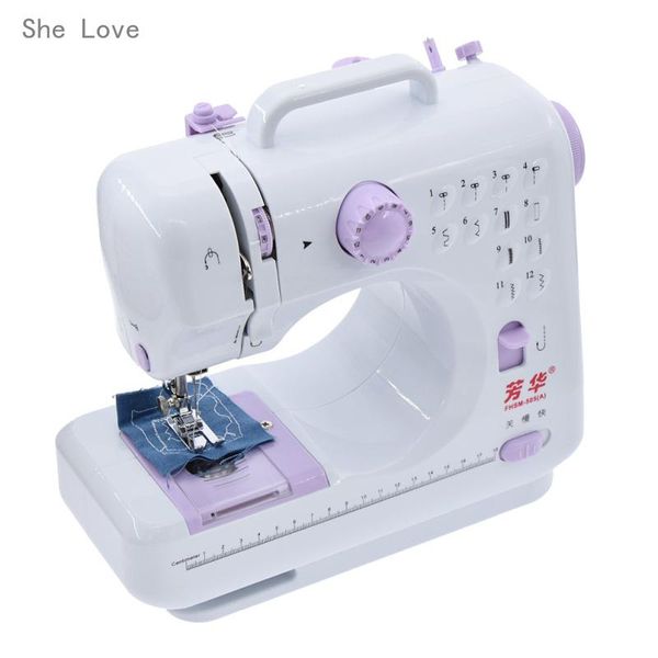 

fanghua мини швейная машина 12 швы 505a вязальная машина многофункциональные электрические сменная прижимная лапка крафт мендинг