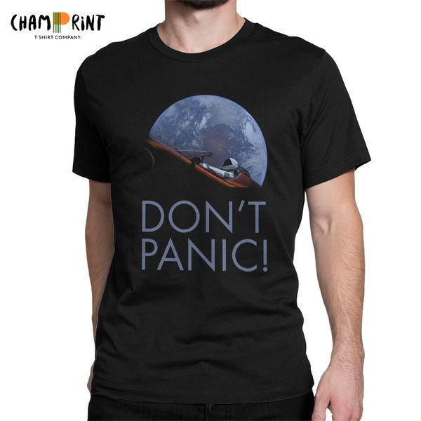 

men's spacex don't panic in space fashion tees funny geek science physics scientist round collar sport hooded sweatshirt hoodie me