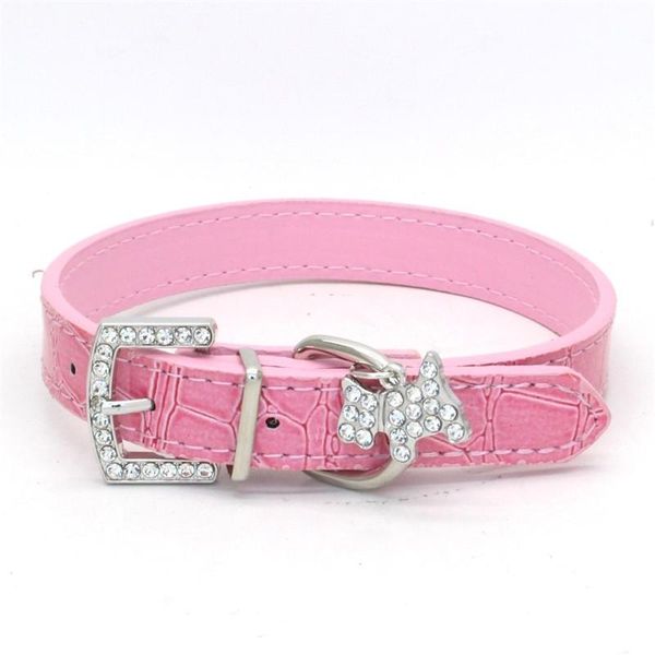 

dog collars & leashes 1pcs crystal pendant pet collar puppy cat buckle dogs leads neck strap animal accessories leash and harnesses