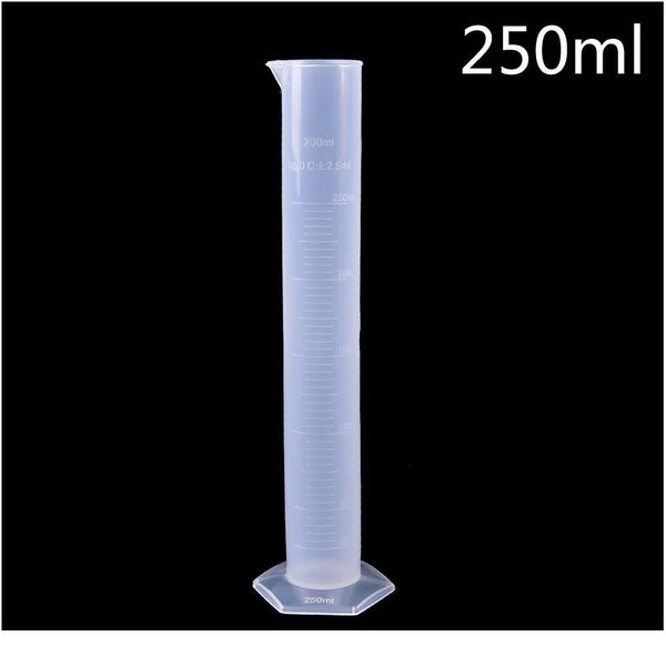 

250ml plastic measuring cylinder graduated tools chemistry laboratory cylinder tools school lab supplies 250ml bbylti