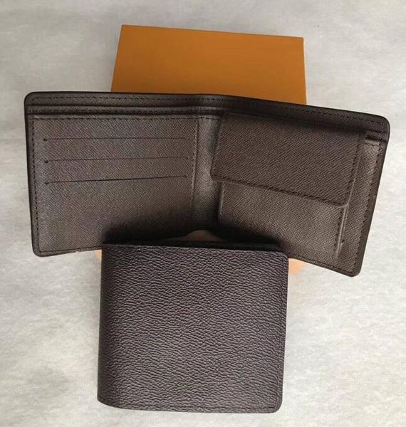 

multiple marco wallet n63336 leather fashion men wallet compartment coin pocket card holder multi purse womens wallets m012368, Red;black