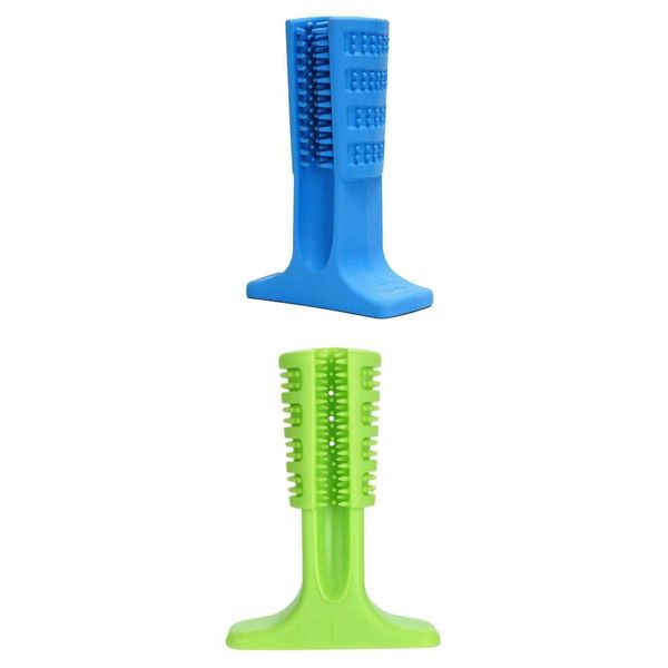 

2pieces dog toys puppy molar tooth cleaner stick trainging dog chew toys