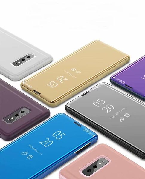

mirror flip stand case for samsung galaxy s10 s10 plus s10e a70 a60 a40 m20 m10 a80 a9 s9 note 9 j6 plus qhtui n2meo