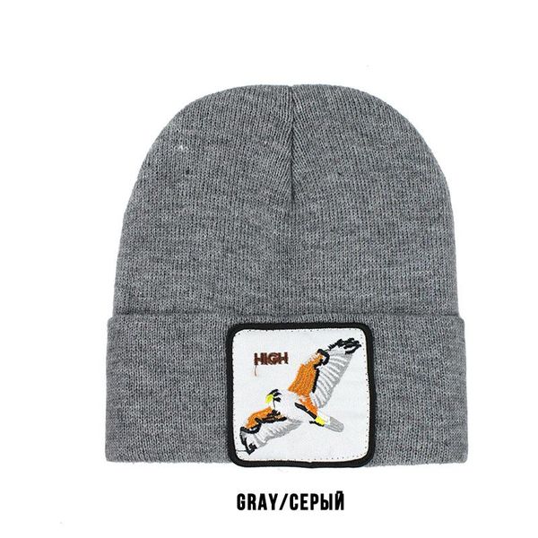 

flb] animal beanie winter men women warm knitted hat for women gorra hip hop skullies bonnet cap f387 wmtesr yyysports, Black;white