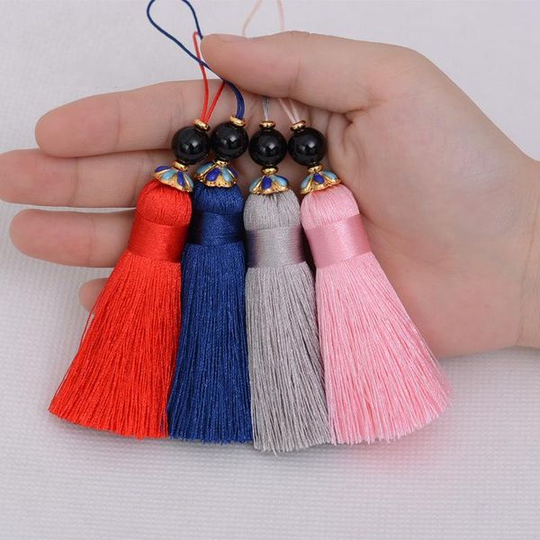 

2pcs 7cm new style rayon tassel home textile curtain clothing pendant tassels diy jewelry making charms pendants craft tassels h jllclk