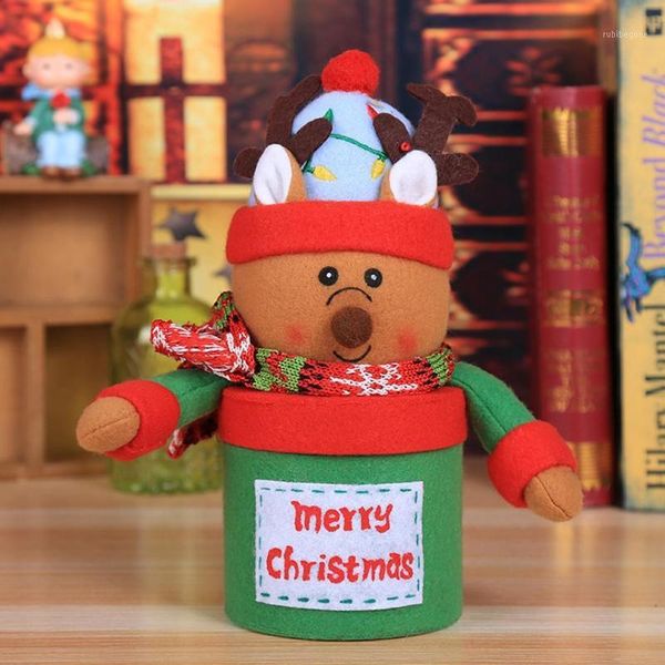 

christmas decorations cute style gift box candy elk, snowman, old case storage as picture for1