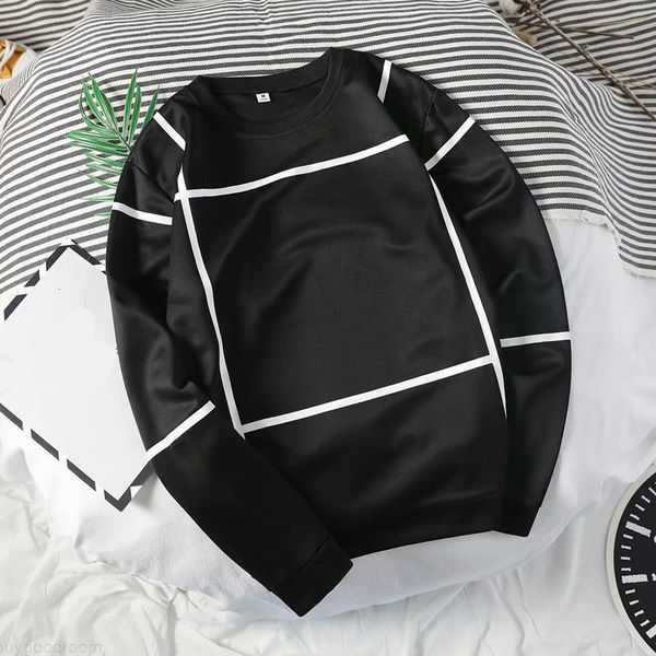 

streetwear luxury hoodies for men new fashion long sleeve t shirts embroidery hoodies hip hop o-neck hoodies, Black
