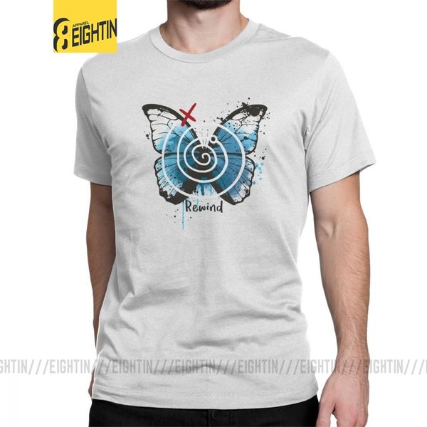 

rewind life is strange men's butterfly max game casual short sleeve crewneck original sport hooded sweatshirt hoodie men t shirt