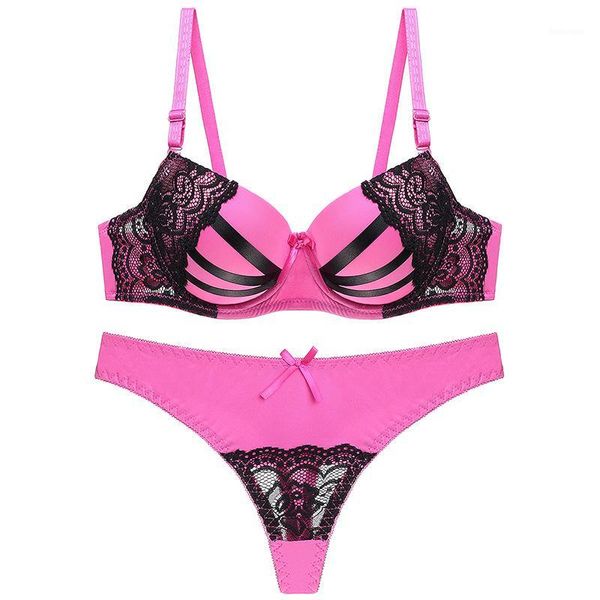 

dark perfume spring and summer new lace gathered small chest ladies underwear without steel ring beautiful comfortable1, Red;black