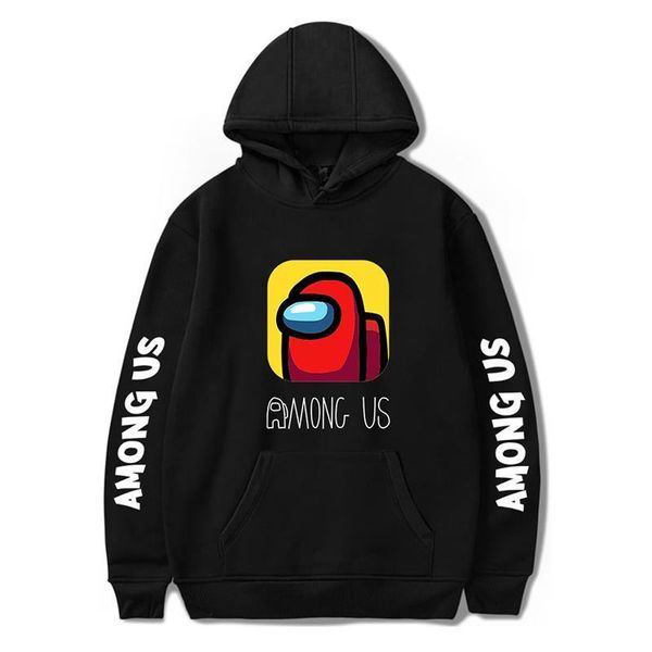 

2021 новая игра среди нас 3d печатные толстовки толстовки мужчины женщины мода повседневная пуловер harajuku streetwear offi, Black