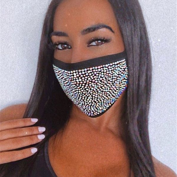 

women mask, european and american crystal, rhine stone face decoration elastic mask, night club crystal mask