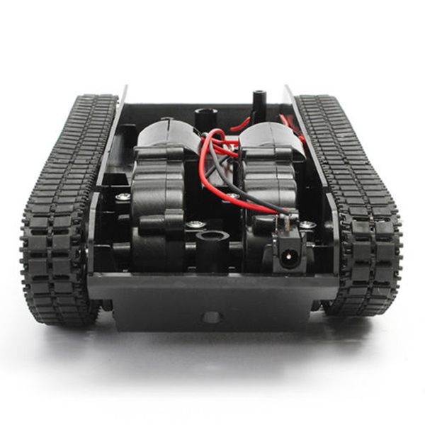 Robot Tank Smart Robot Tank Car Chassis Kit cingoli in gomma Crawler per Ar dui no 130 Motor Fai da te Robot Toys For Children 3-7V 201208