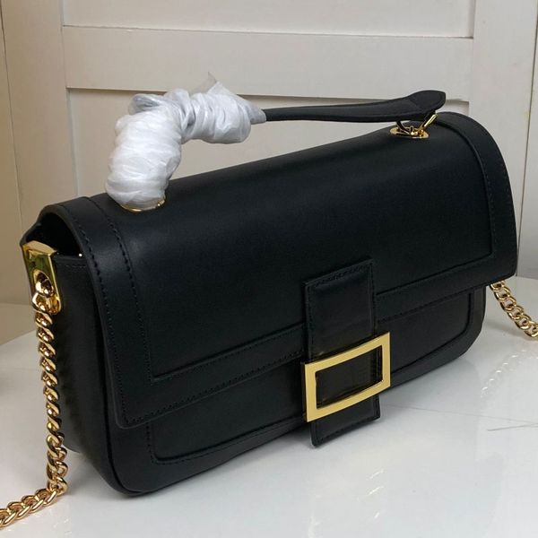 

genuine leather bag chain shoulder bags messenger purse fashion cowhide material hardware f letter lady handbag ing