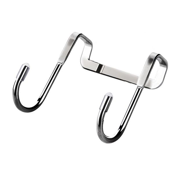 

hooks & rails 5 pcs/lot stainless steel s shaped hanging hangers multiple uses for kitchen bathroom bedroom closet of nail