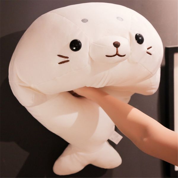 

1pc 50-60cm cute stuffed sea lion plush toy soft pillow kawaii cartoon animal seal toy doll for kids lovely chilren's gift y200723