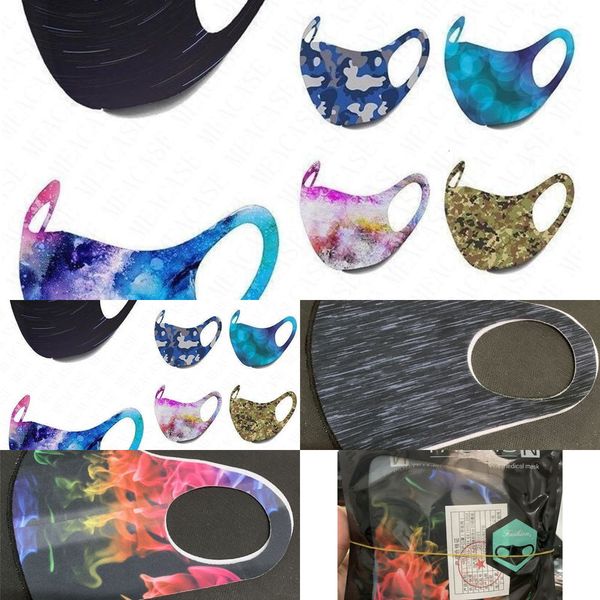 

summer tie-dye camouflage printed flag mask face fashion breathable dustproof protective 3vsf3vsf e1br