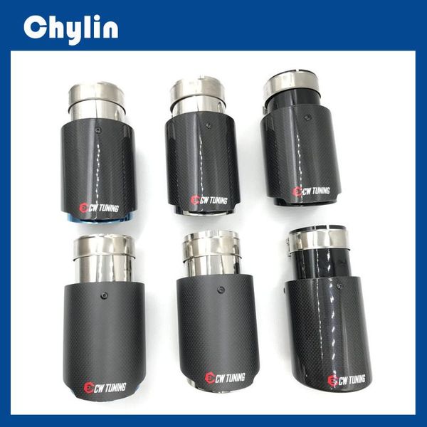

1 piece glossy / matte carbon exhausts tips car muffler pipes universal exhaust system tips car accessories for ak