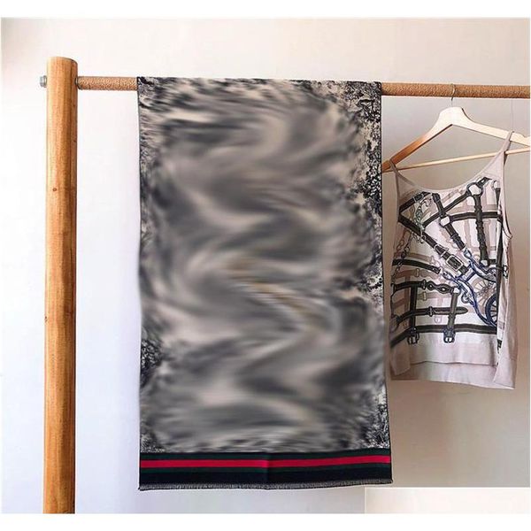 

women designer printed scarf comfortable brand shawl imitation cashmere warm shawl autumn and winte jllqxa dayupshop, Blue;gray