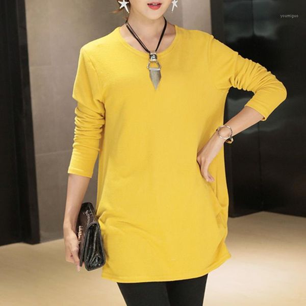 

new autumn winter 2020 fashion women long sleeve loose casual pullover sweater casual cotton and wool tunic yellow1, White;black