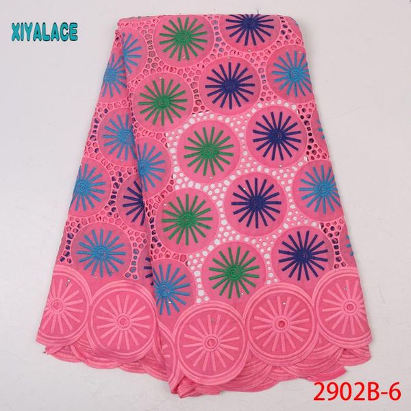 

african lace fabric latest 2020 lace embroidery french fabric bridal for nigerian party dress ya2902b-6, Pink;blue