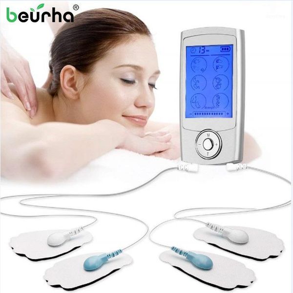 

rechargeable 16 modes body bakc electric pain relief machine tens unit portable pulse massager muscle stimulator therapy pain1