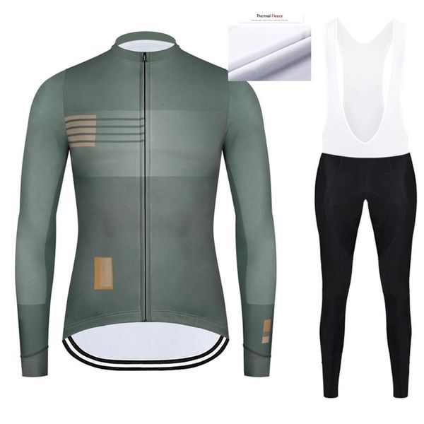 

racing sets men winter team cycling jersey thermal fleece set long sleeve mtb bicycle clothing bib gel bike pants suit, Black;blue