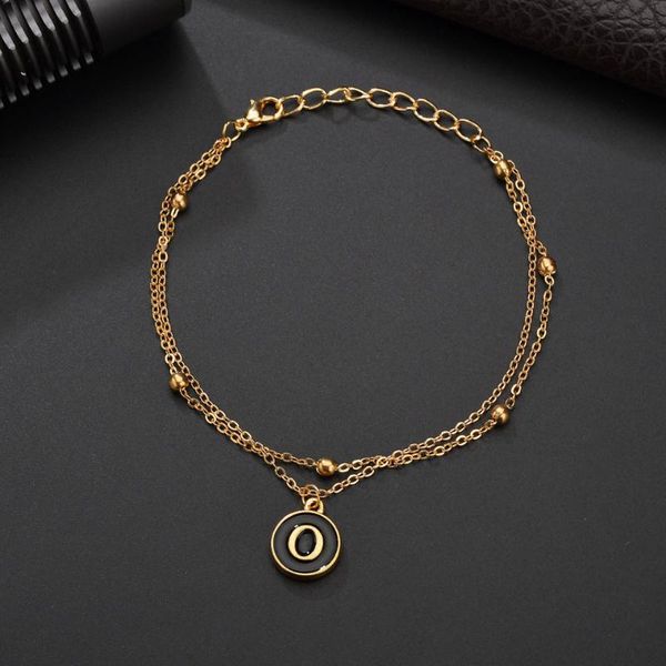 

letter bracelet chains bohemia multi-layer new desiger women's jewelry golden bracelets vintage party charm bangles for women, Black