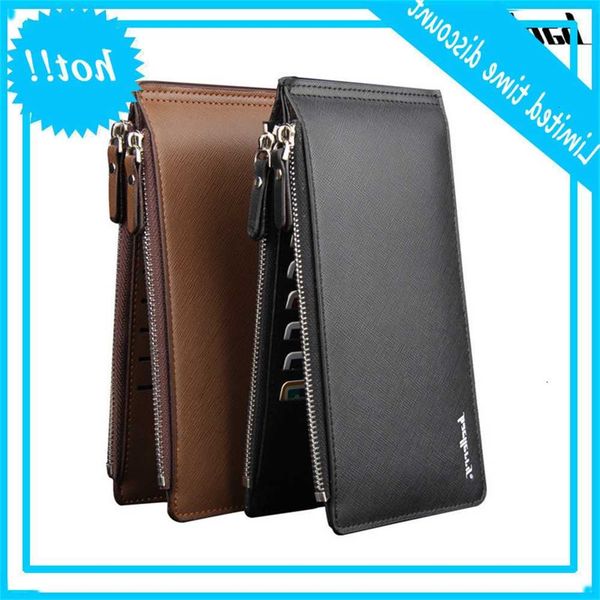 

large capacity 16 slots card holders men leather wallets famous brand bifold money wallet fashion male cash coin pocket ship